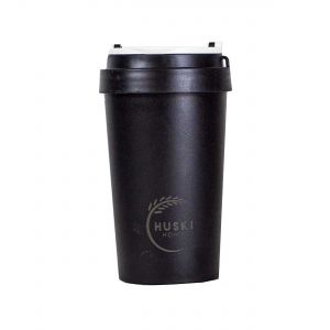 Huski rice husk black eco friendly travel mug 
