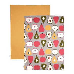 Dexam Orchard Fruits Tea Towels - Set of 2