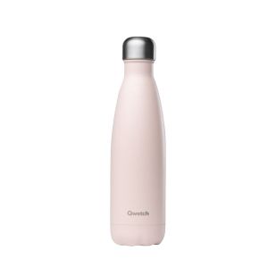 Stainless steel water bottle in pastel pink
