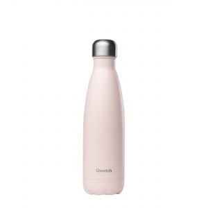 Qwetch Insulated Stainless Steel Bottle - Pastel Pink - 500ml