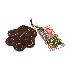 Green & Wilds Paw Dog Poo Bag Holder Keyring