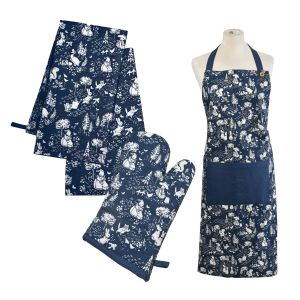 Peter Rabbit Classic Apron, Tea Towels & Oven Gauntlet Set - Dark Blue