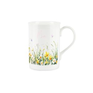 Purely Home Bone China Spring Daffodils Mug - Mum (Pink)