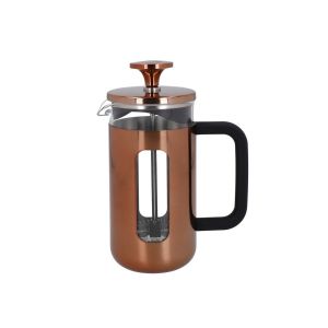 small copper 3 cup cafetiere