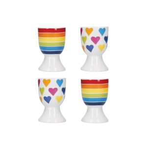 KitchenCraft Rainbow Egg Cups - Set of 4