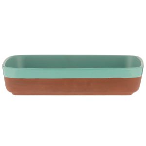 Typhoon World Foods Terracotta Rectangular Dish - Aqua