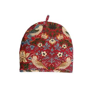 William Morris Strawberry Thief Small Tea-for-One Tea Cosy - Red