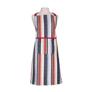Dexam Stripe Recycled Cotton Apron - Red