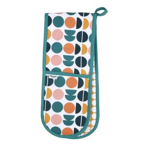Dexam Retro Spot Recycled Cotton Double Oven Glove