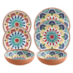 Rio Medallion Melamine Dinnerware Set