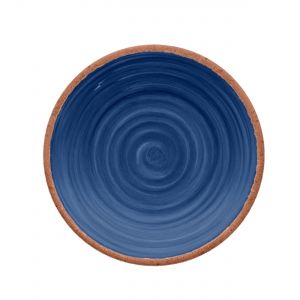 Rustic Swirl Indigo Melamine Side Plates