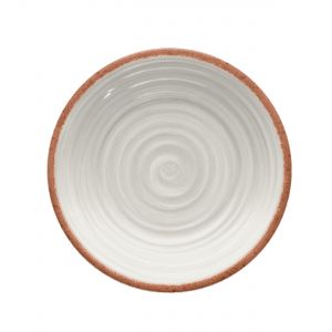 Rustic Swirl Ivory Melamine Side Plates