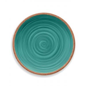 Rustic Swirl Turquoise Melamine Side Plates