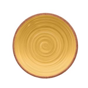 Rustic Swirl Yellow Melamine Side Plates