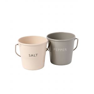 Eddingtons Ranch Salt and Pepper Buckets (2 Piece Set)