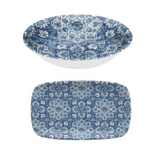 Atlantic Blue Melamine Serving Set