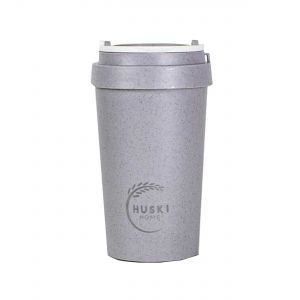 Eco-friendly grey travel cup with lid