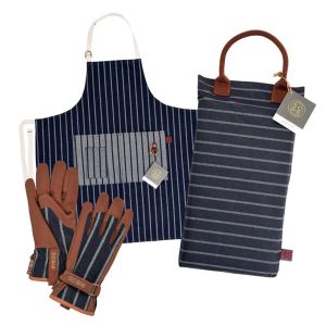 Burgon & Ball Sophie Conran Blue - Gloves, Full Apron & Kneeler Set