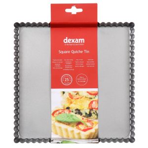 Dexam Non-Stick Loose Base Square Quiche Tin