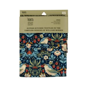 Le Chateau William Morris Strawberry Thief Apron - Navy
