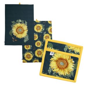 Dexam RHS Sunflower Tea Towels & Pot Grab Set