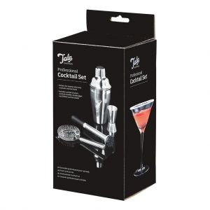 Professional cocktail set made from stainless steel