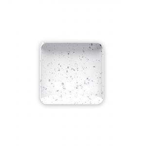 White Terrazzo Melamine Appetiser Plate