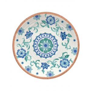 Turquoise Floral Melamine Side Plates