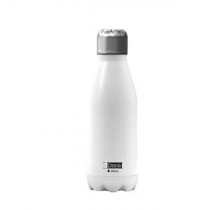 iDrink Insulated Stainless Steel Bottle - White - 350ml