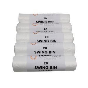 Standard White 35L Swing Bin Liners