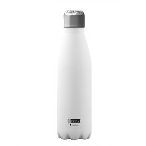 iDrink Insulated Stainless Steel Bottle - White - 500ml