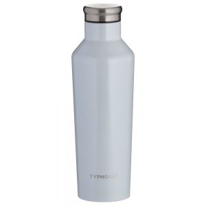 Pure white water bottle with 800ml capacity for cold or hot drinks 