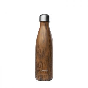 Qwetch Insulated Stainless Steel Bottle - Wood - 500ml