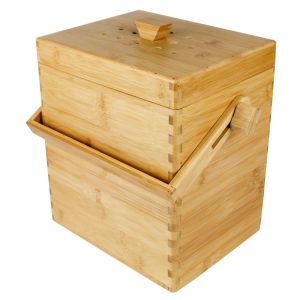 Wooden Bamboo Compost Caddy