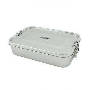 Sturdy metal latched food container