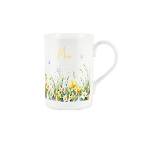 Purely Home Bone China Spring Daffodils Mug - Mum (Yellow)